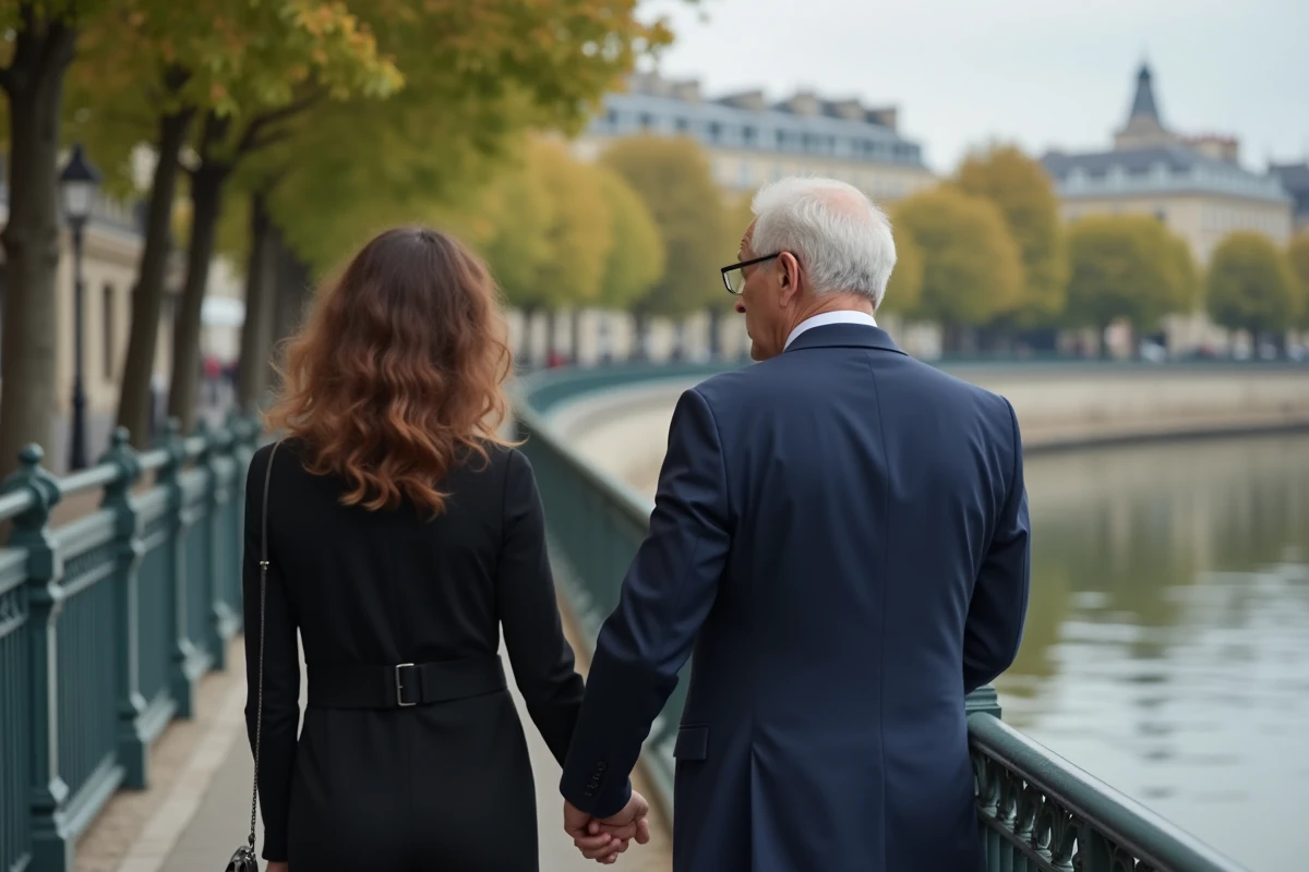 Homme en costume tenant la main d